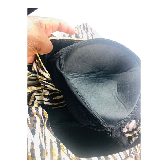 1383 swimsuits for all sz 26 halter metallic once piece swim bathing suit dress - Picture 7 of 8